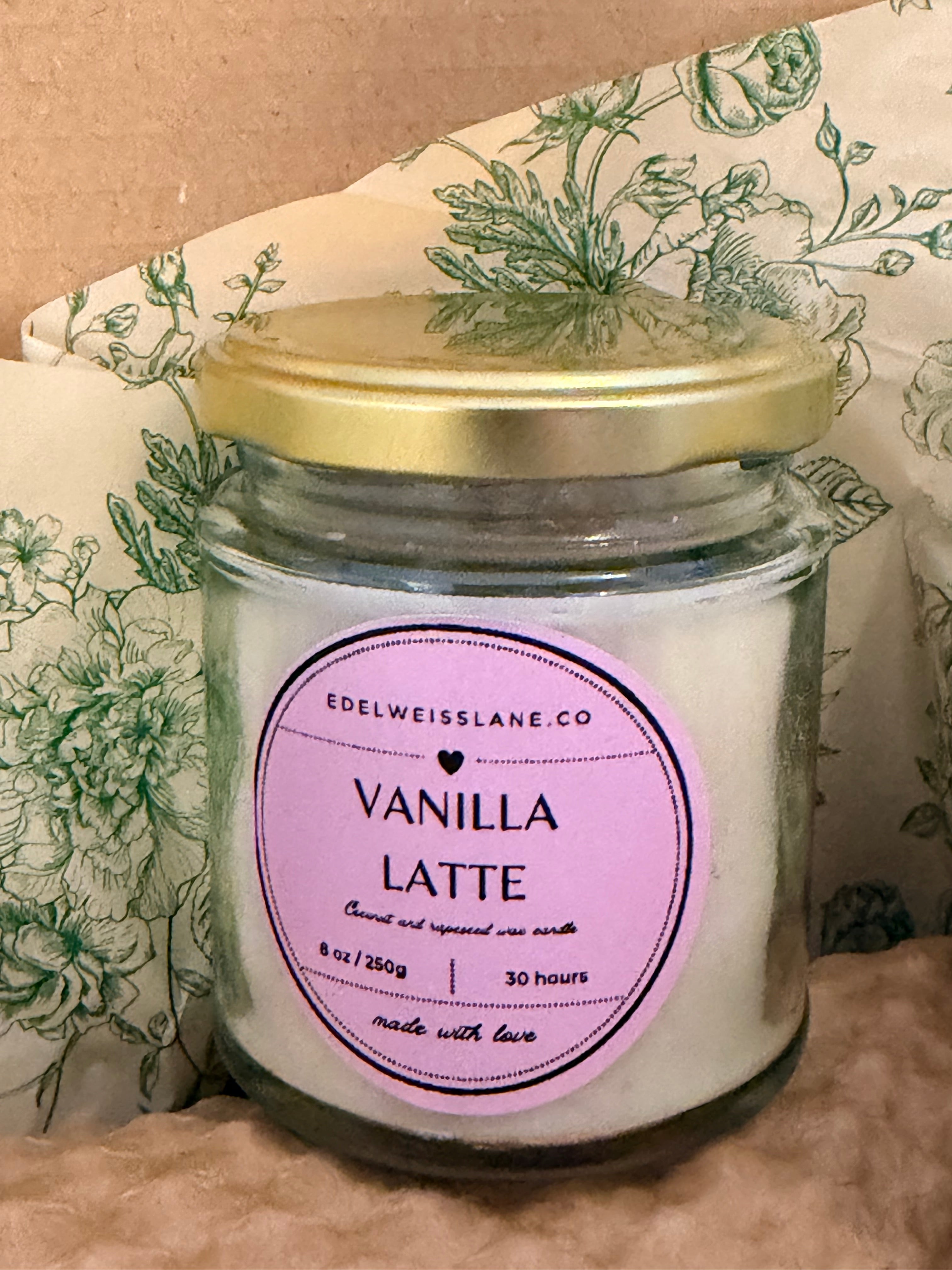 Vanilla Latte – Vanilla & Coffee Scented Candle