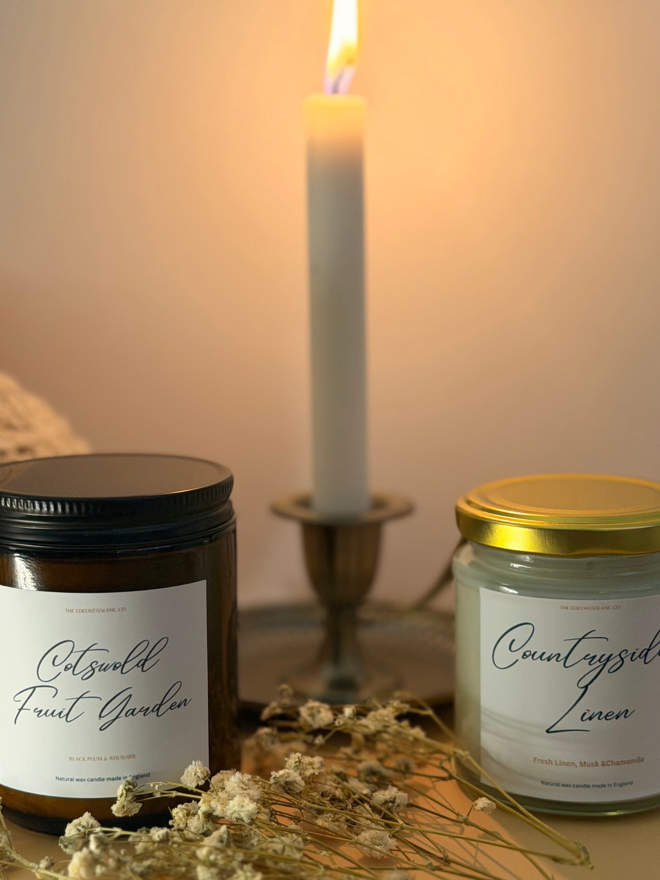 Countryside Linen – Fresh Linen, Chamomile & White Musk Scented Candle