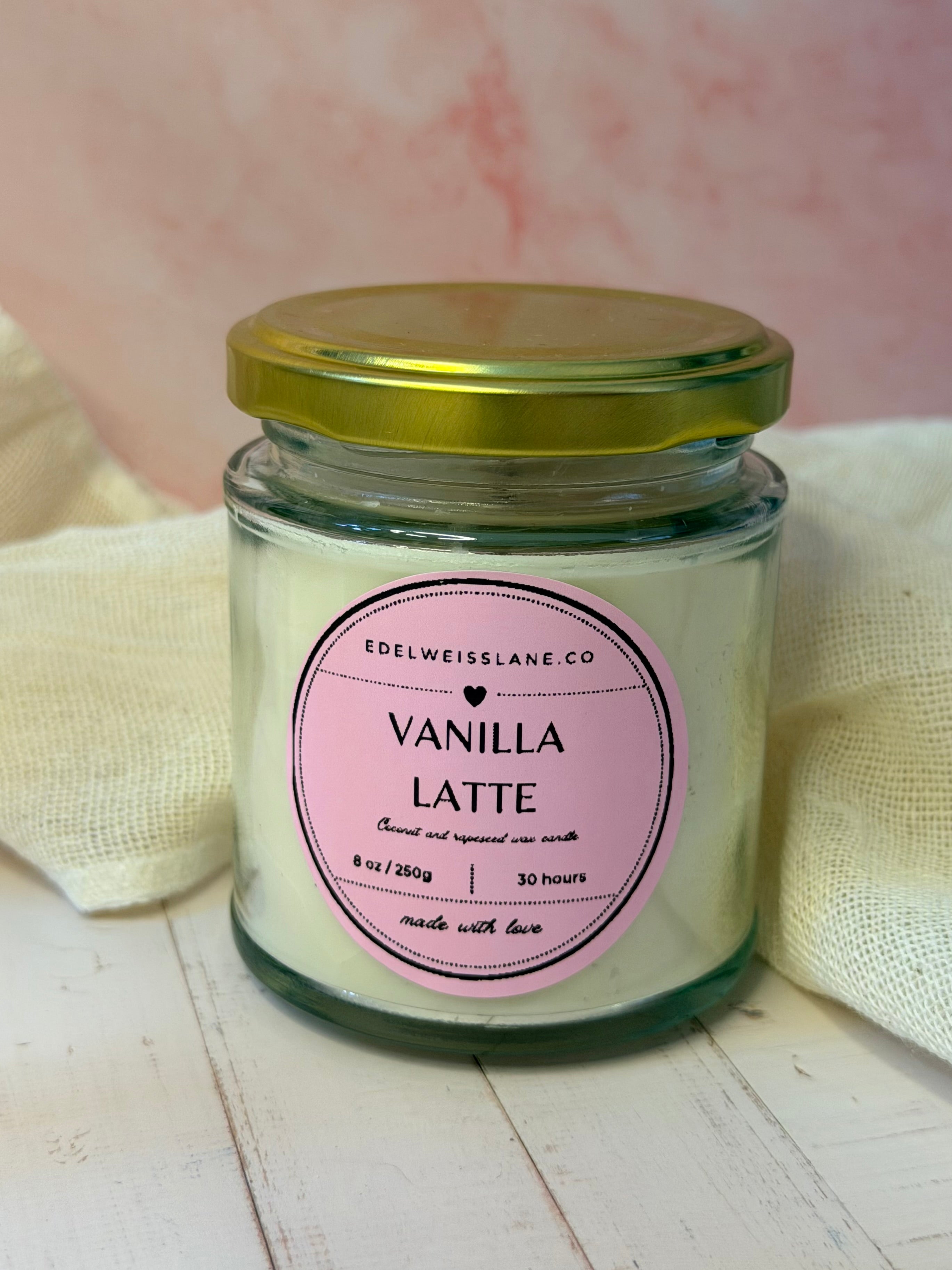 Vanilla Latte – Vanilla & Coffee Scented Candle