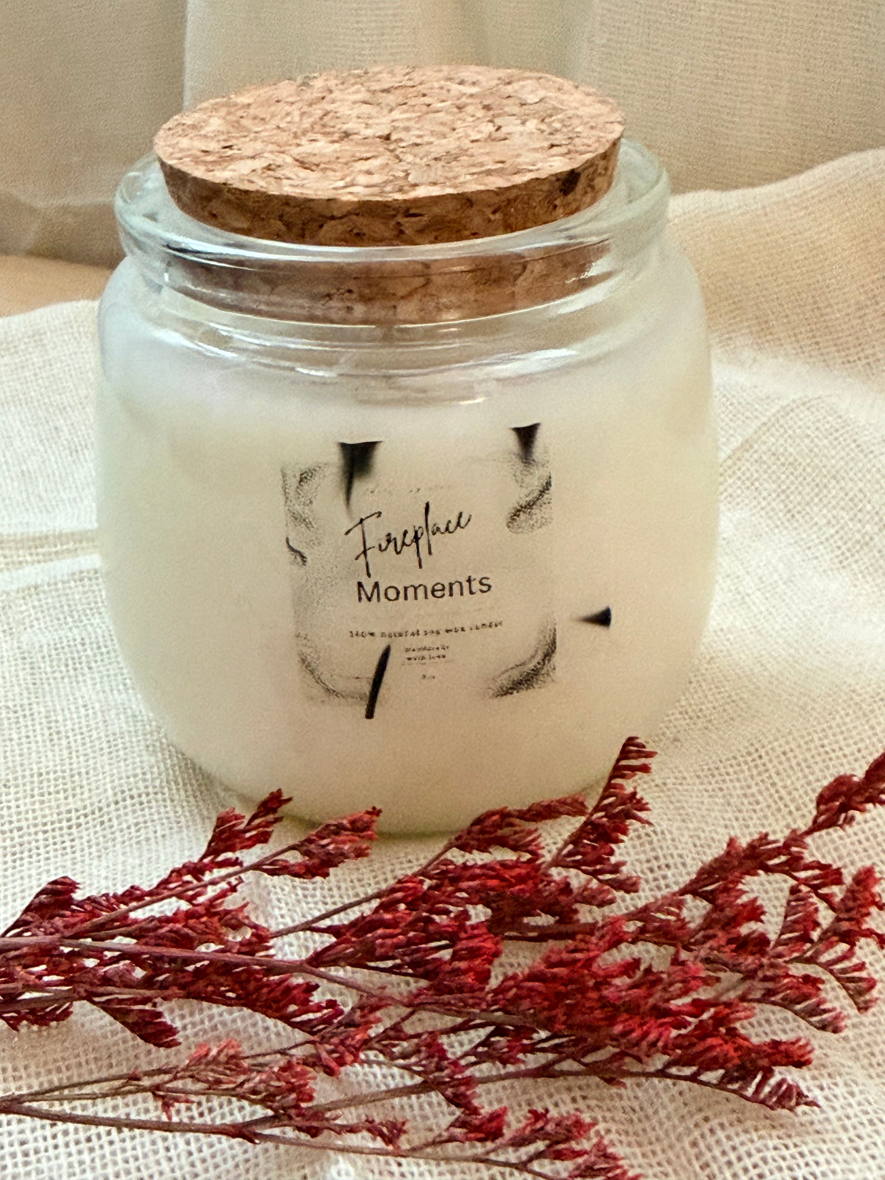 Fireplace Moments – Vanilla & Musk Scented Candle