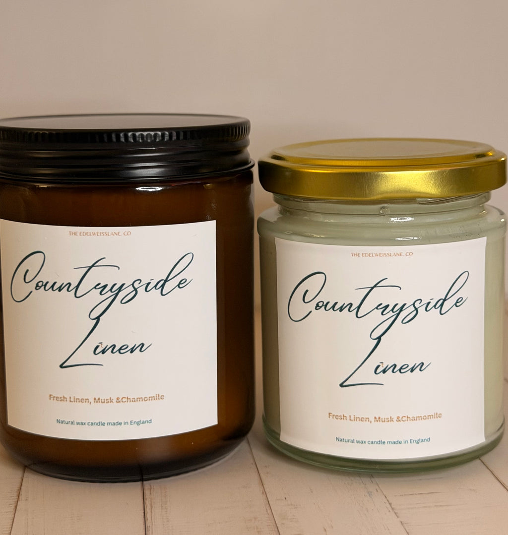 Countryside Linen – Fresh Linen, Chamomile & White Musk Scented Candle