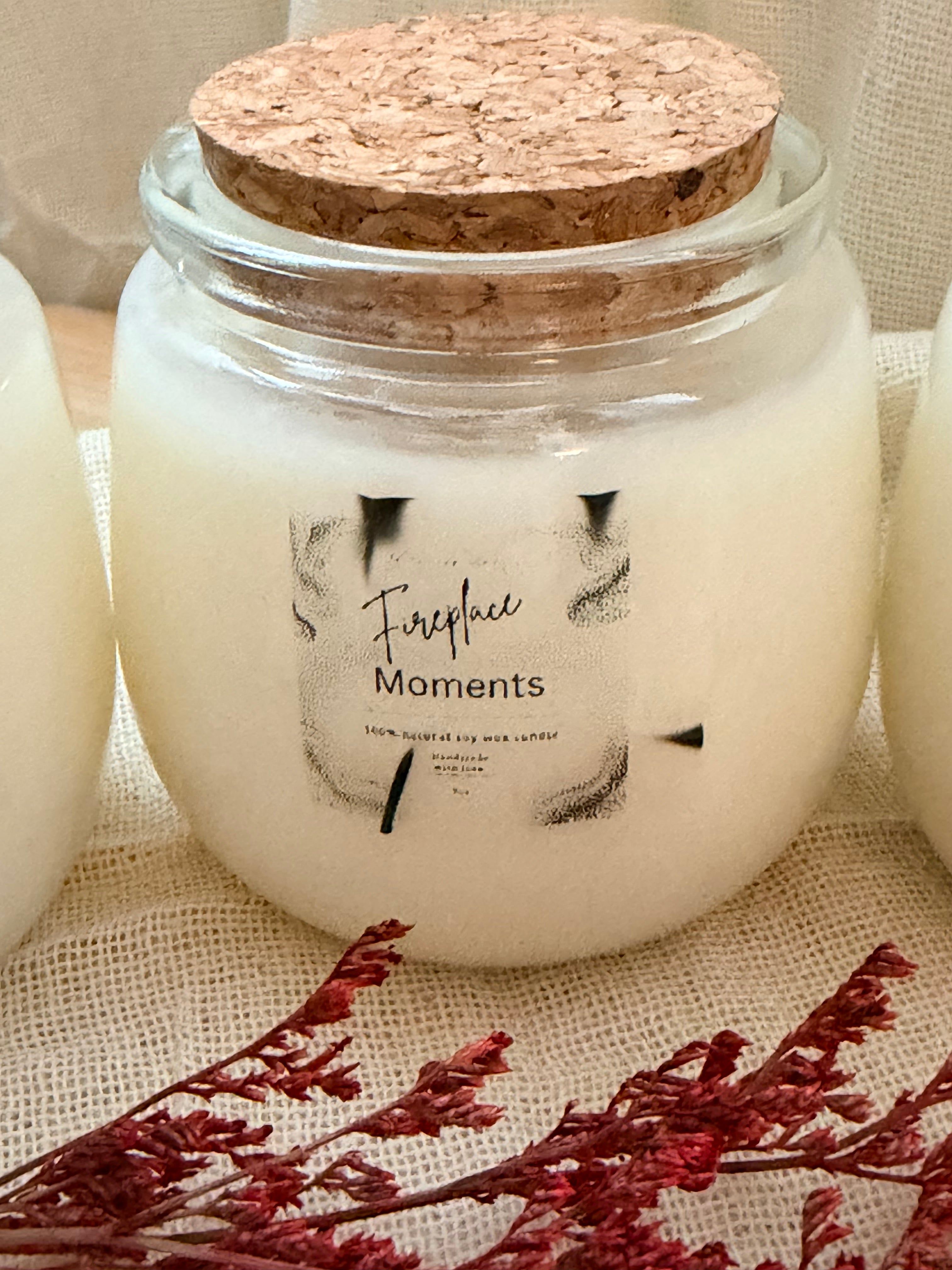 Fireplace Moments – Vanilla & Musk Scented Candle