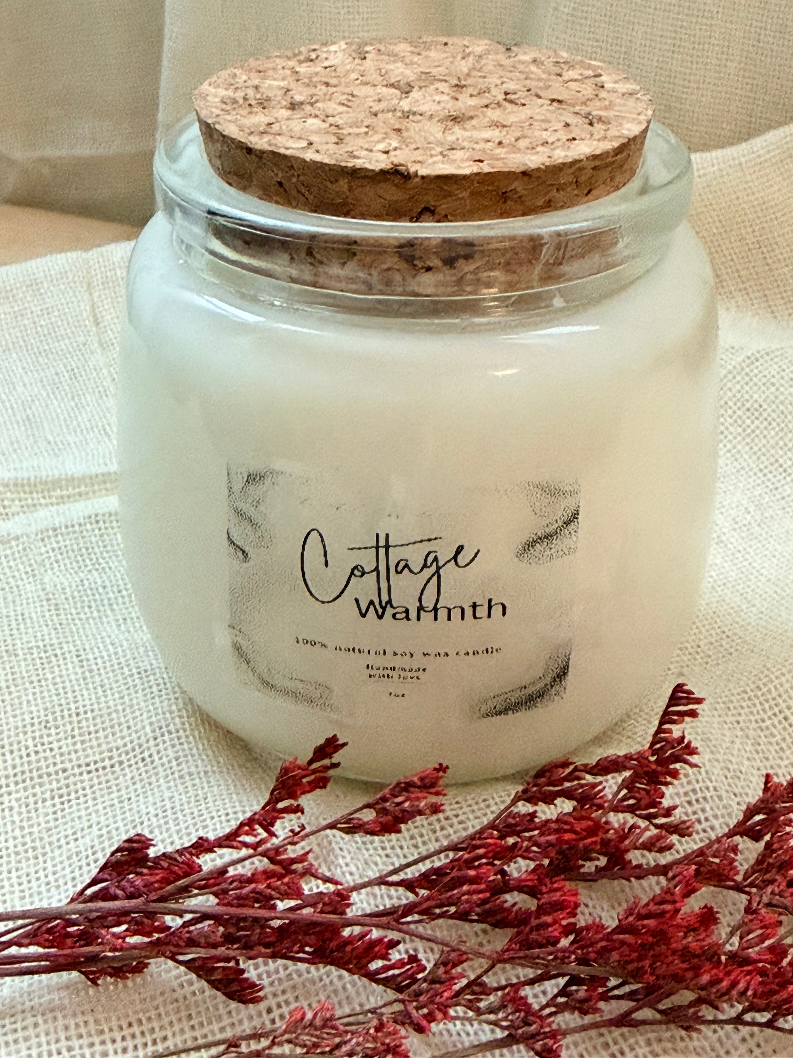 Cottage Warmth – Coconut Water, Hibiscus & White Musk Scented Candle