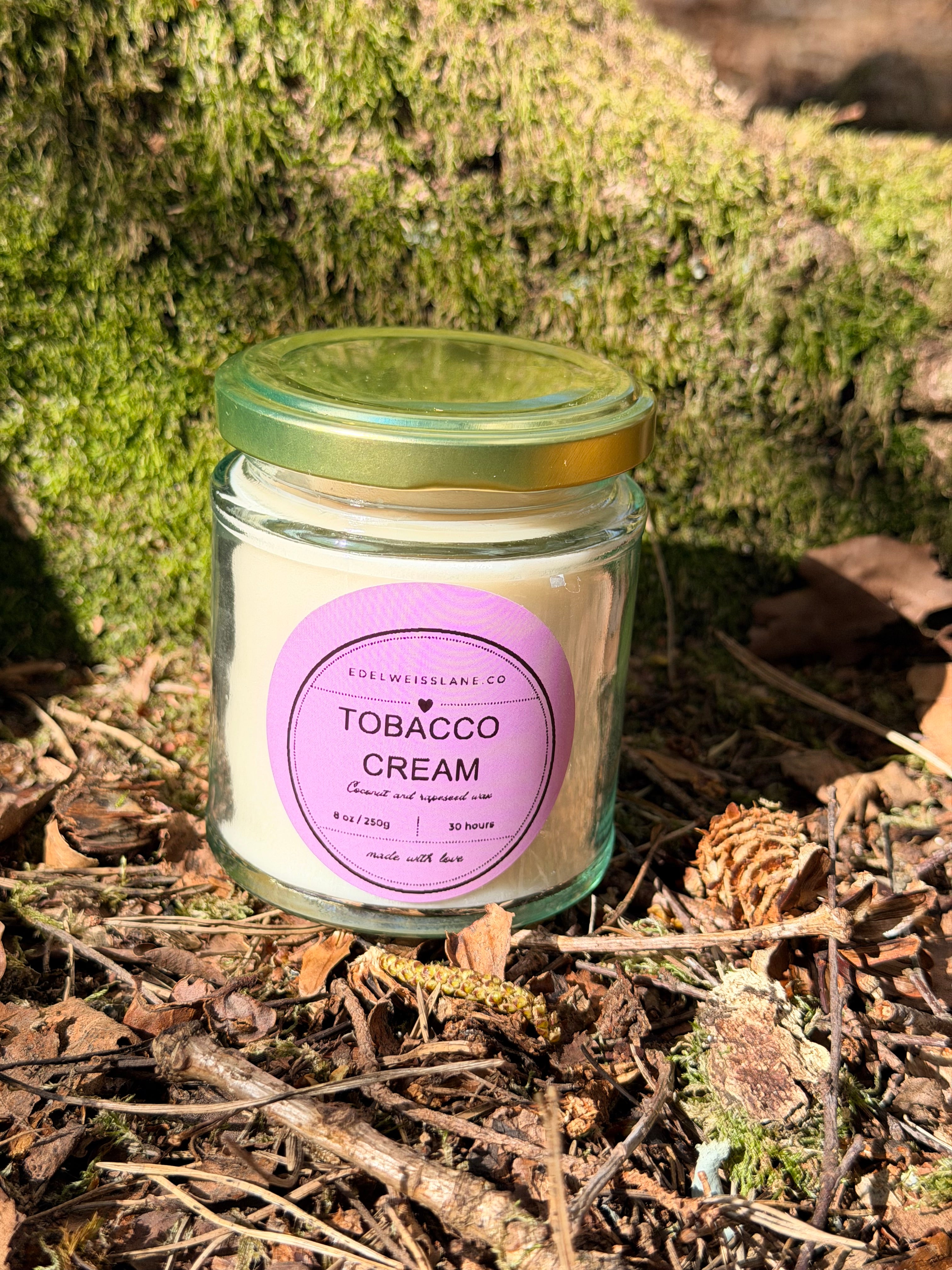 Tobacco Cream – Warm Tobacco & Vanilla Scented Candle