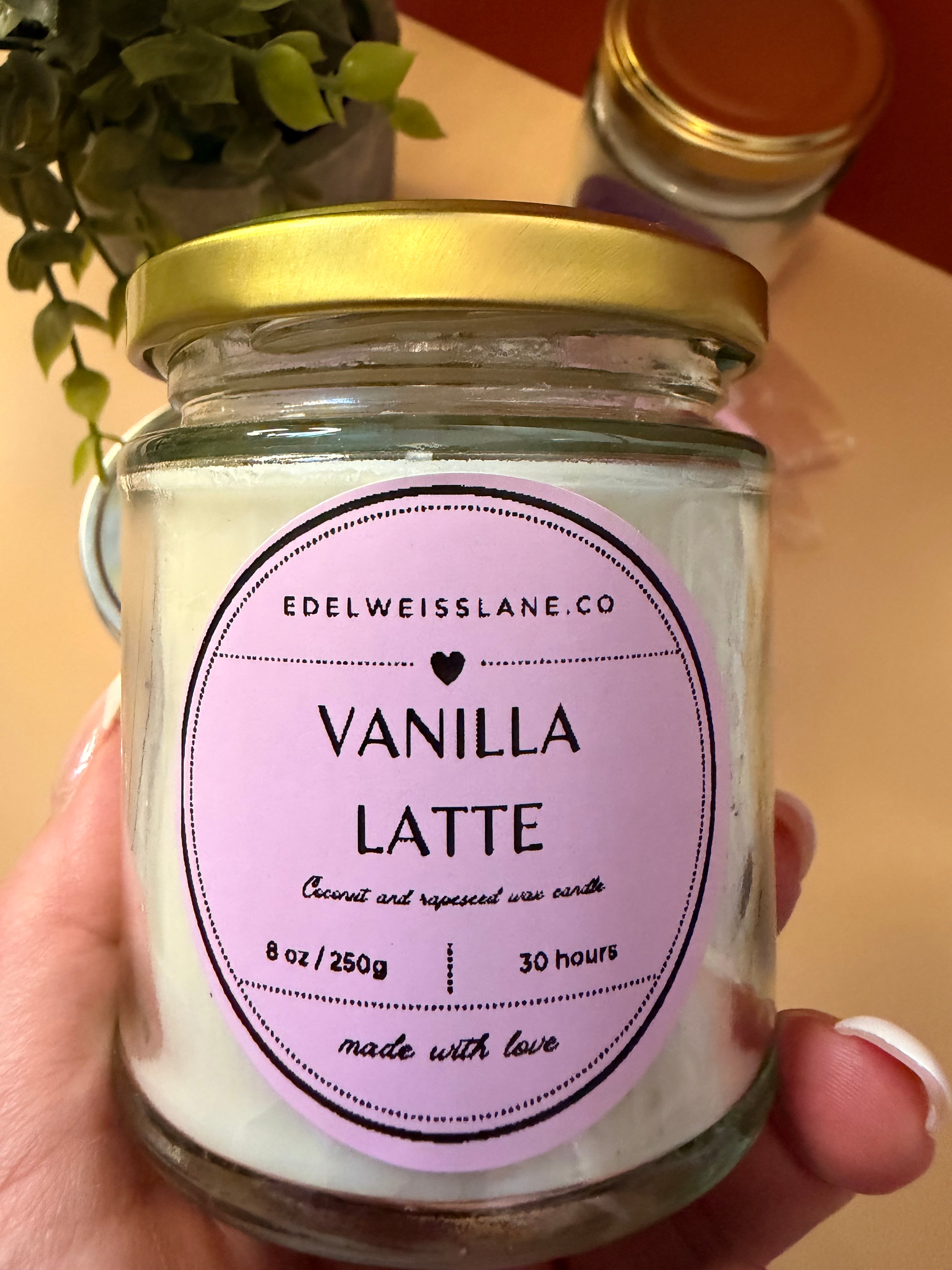 Vanilla Latte – Vanilla & Coffee Scented Candle