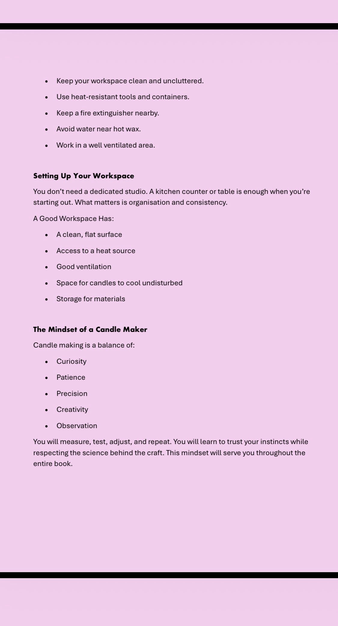 The Candle Maker's Companion