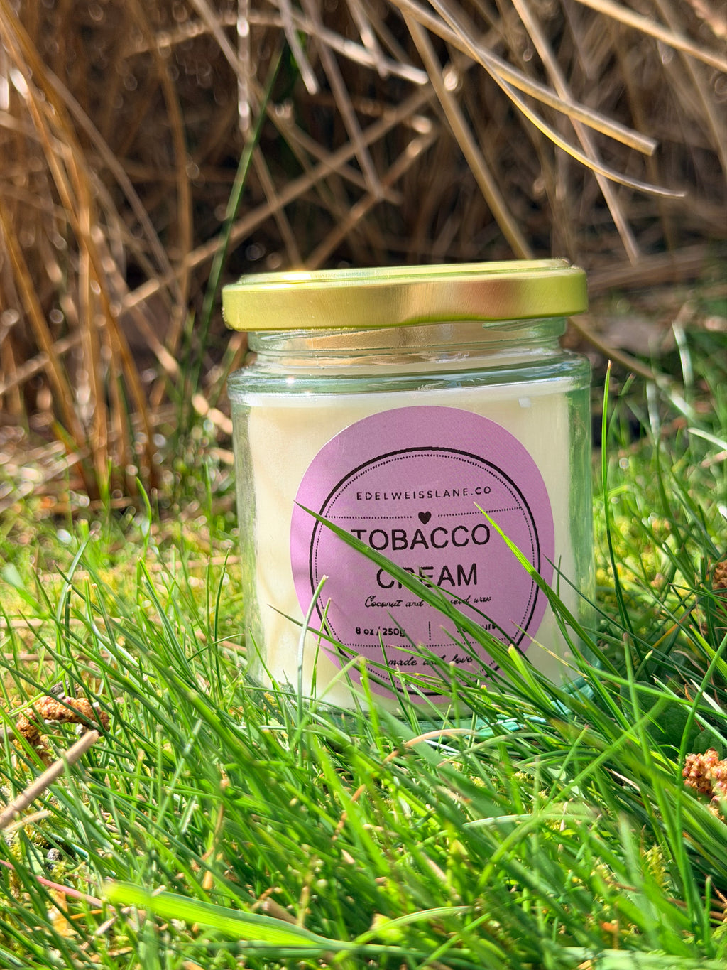 Tobacco Cream – Warm Tobacco & Vanilla Scented Candle