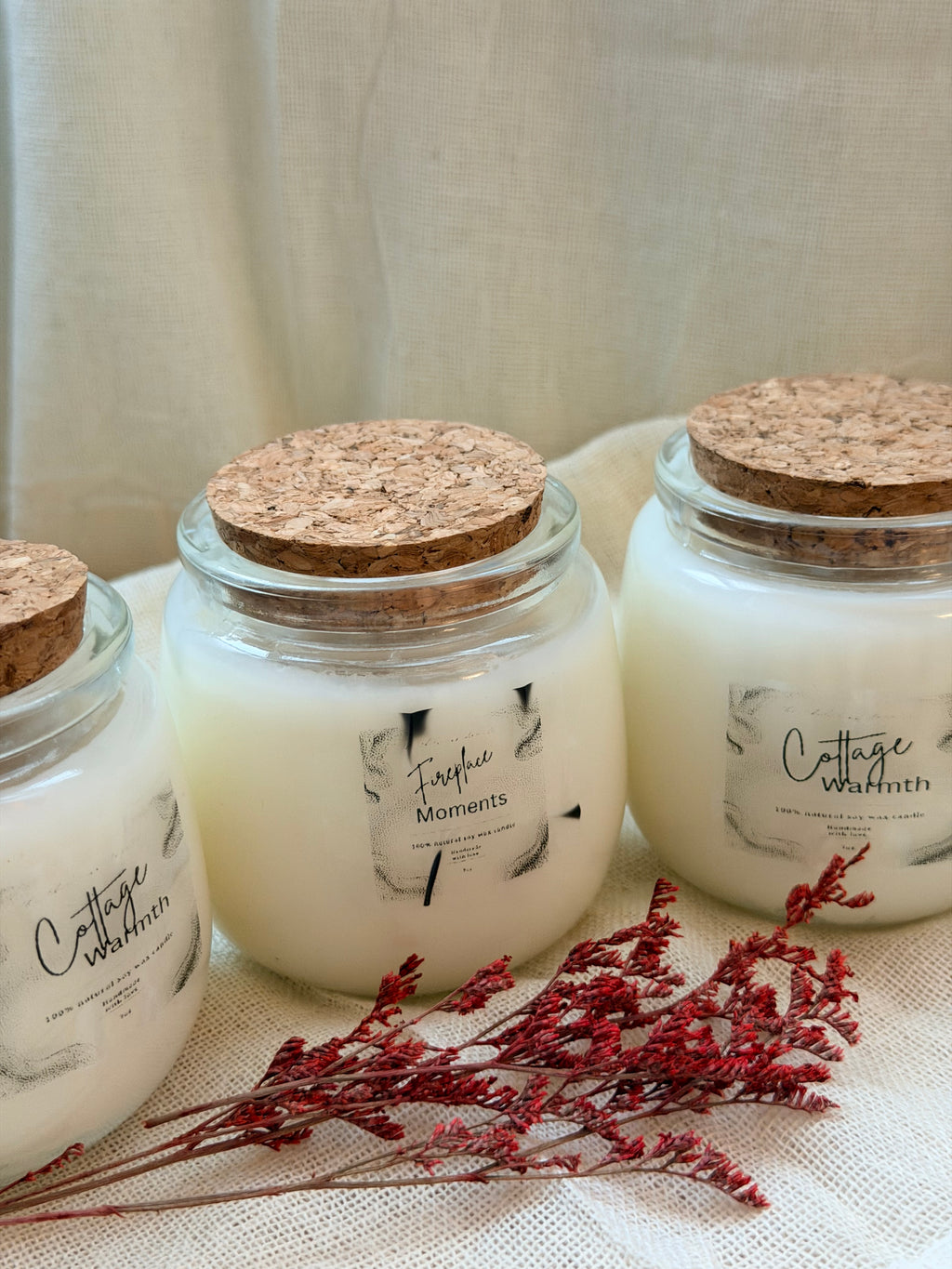 Fireplace Moments – Vanilla & Musk Scented Candle