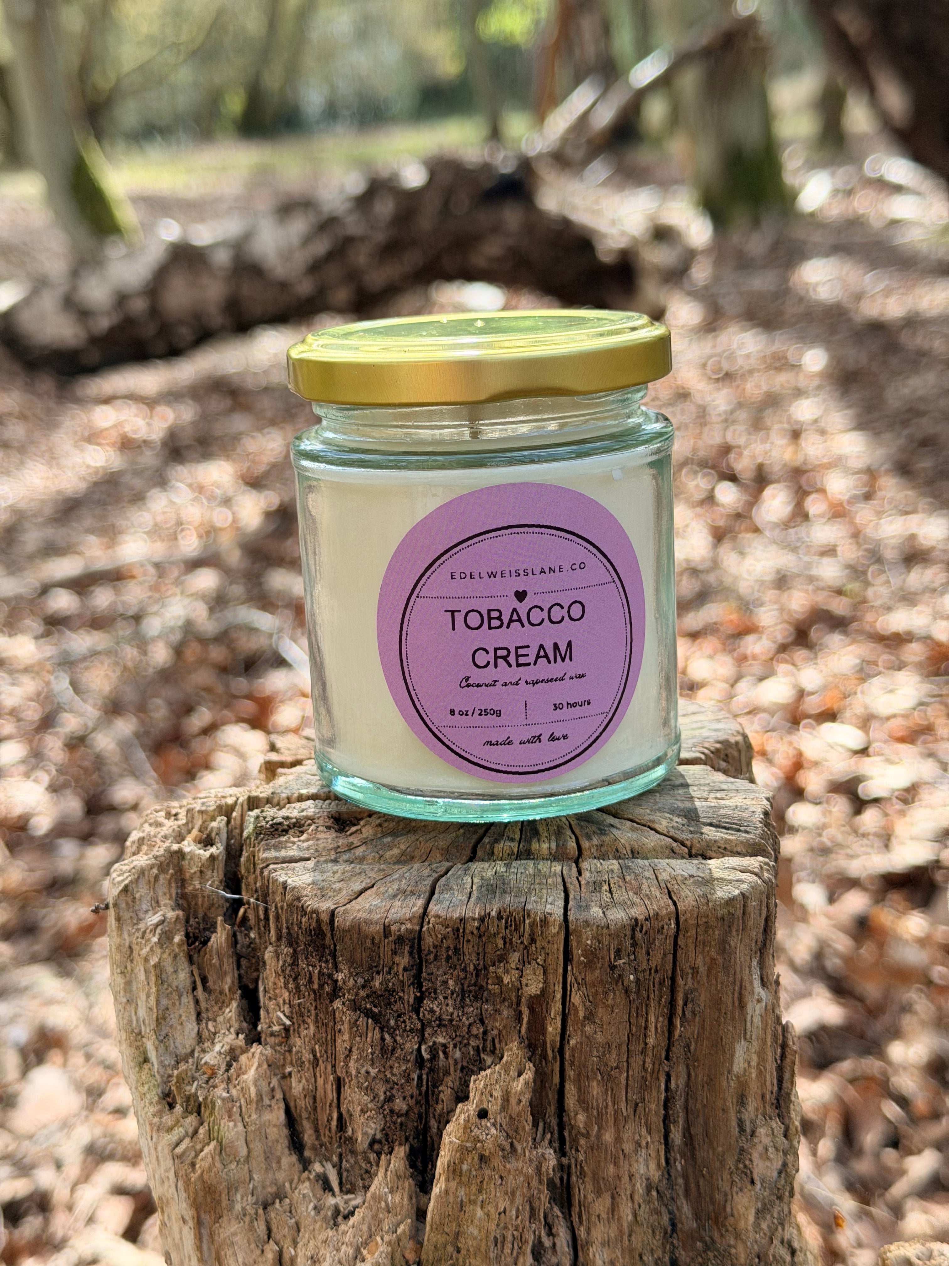 Tobacco Cream – Warm Tobacco & Vanilla Scented Candle